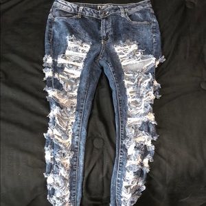 Highly Distressed Jeans